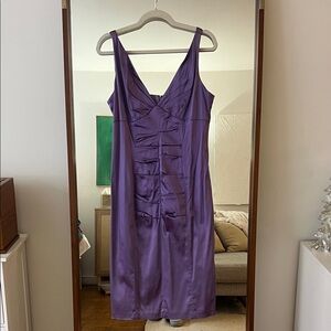 Vintage Purple Midi Dress by Suri Chin